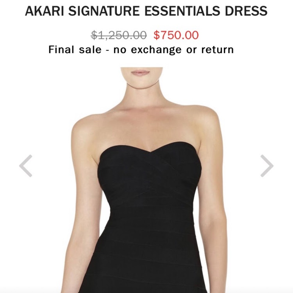 Herve Leger strapless fit-and-flare bandage dress